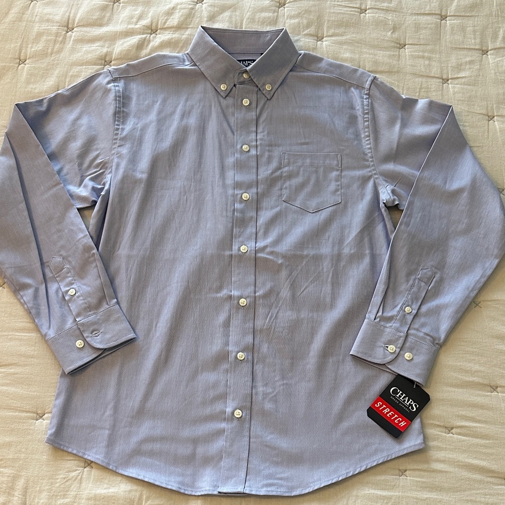 Chaps Boy’s Light Blue Dress Shirt - Picture 1 of 5